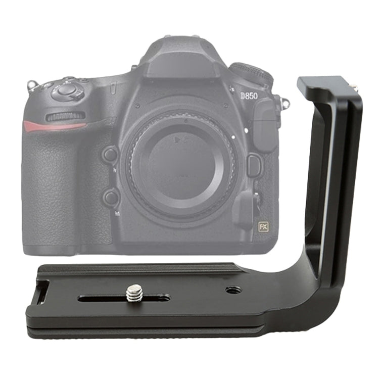 FITTEST FLN-D850 Vertical Shoot Quick Release L Plate Bracket Base Holder for Nikon D850(Black) - free shipping - PMC TechLife - Order now!