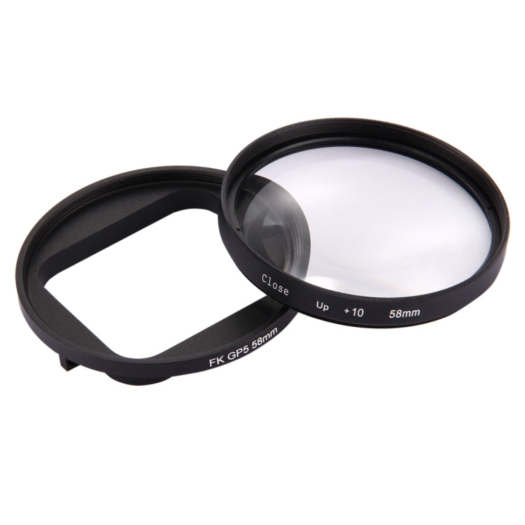 58mm 2 in 1 10X Close-Up Lens Filter for GoPro HERO7 Black/6 /5 - Lens Filter by PMC Jewellery | Online Shopping South Africa | PMC Jewellery