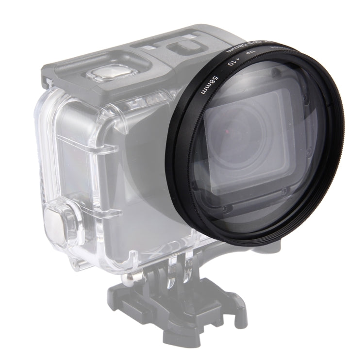58mm 2 in 1 10X Close-Up Lens Filter for GoPro HERO7 Black/6 /5 - Lens Filter by PMC TechLife | Online Shopping South Africa | PMC TechLife