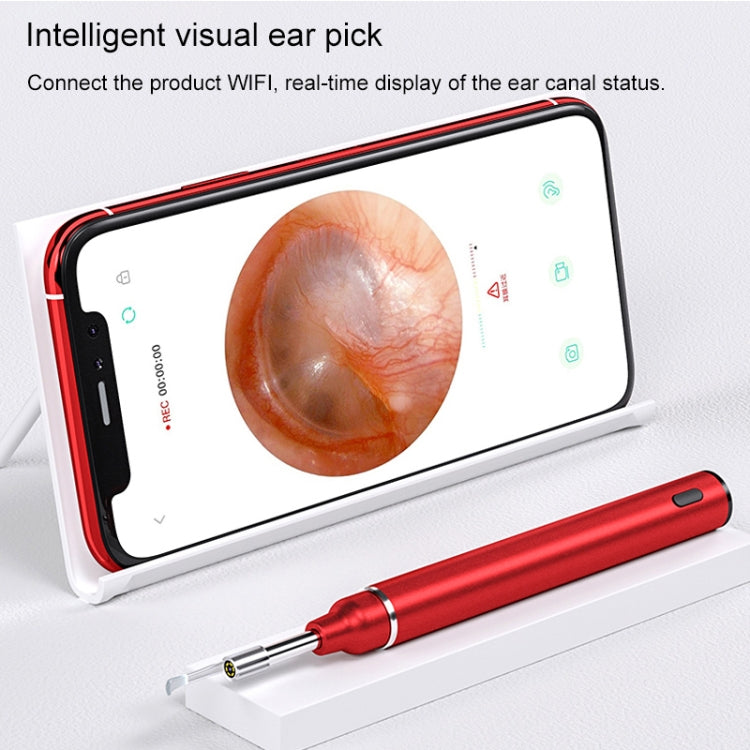 Timesiso P40 2.4G WiFi 3.9mm 5.0MP HD Visual Earpick Digital Endoscope with 6 LED Lights(Green) - Ear Care Tools by PMC Jewellery | Online Shopping South Africa | PMC Jewellery