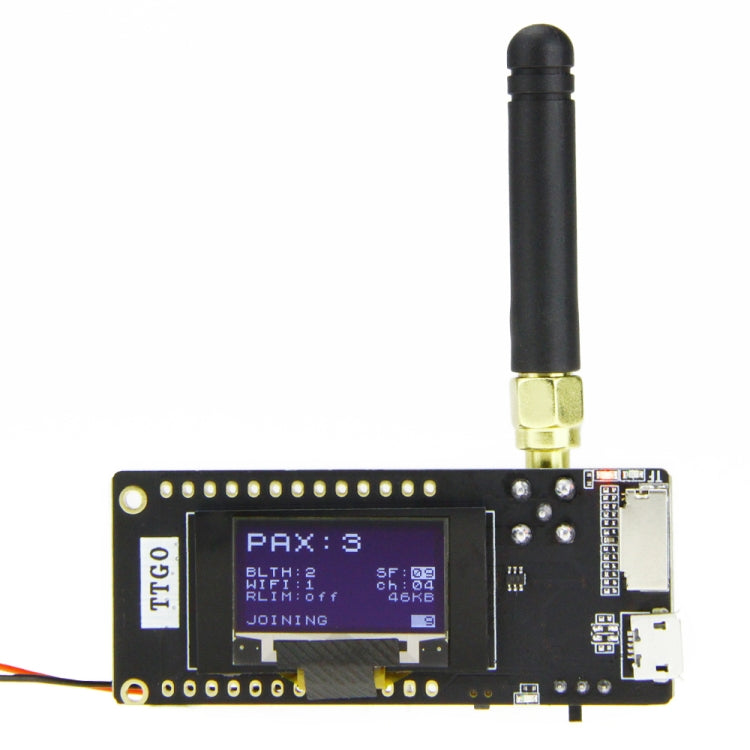 TTGO LORA32 V2.1 ESP32 0.96 inch OLED Bluetooth WiFi Wireless Module 433MHz SMA IP5306 Module with Antenna - free shipping - PMC TechLife - Order now!