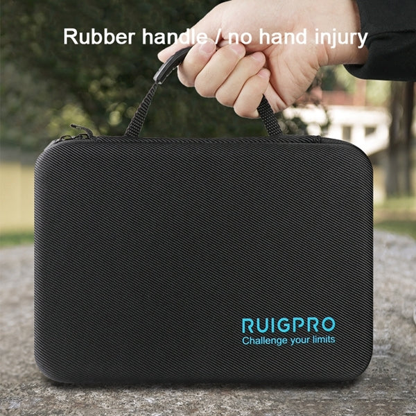 RUIGPRO Shockproof Waterproof Portable Case Box for DJI Osmo Action, Size: 17.3cm x 12.3cm x 6.5cm(Black) - Case & Bags by RUIGPRO | Online Shopping South Africa | PMC TechLife | Buy Now Pay Later Mobicred