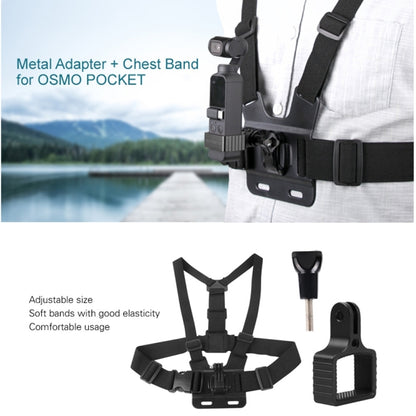 Sunnylife OP-Q9201 Elastic Adjustable Body Chest Straps Belt with Metal Adapter for DJI OSMO Pocket 2 - Chest & Head Belt by Sunnylife | Online Shopping South Africa | PMC Jewellery