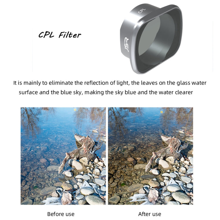 JSR KS 6 in 1 ND4+ND8+ND16+ND32+MCUV+CPL Lens Filter for DJI FPV, Aluminum Alloy Frame - free shipping - PMC TechLife - Order now!
