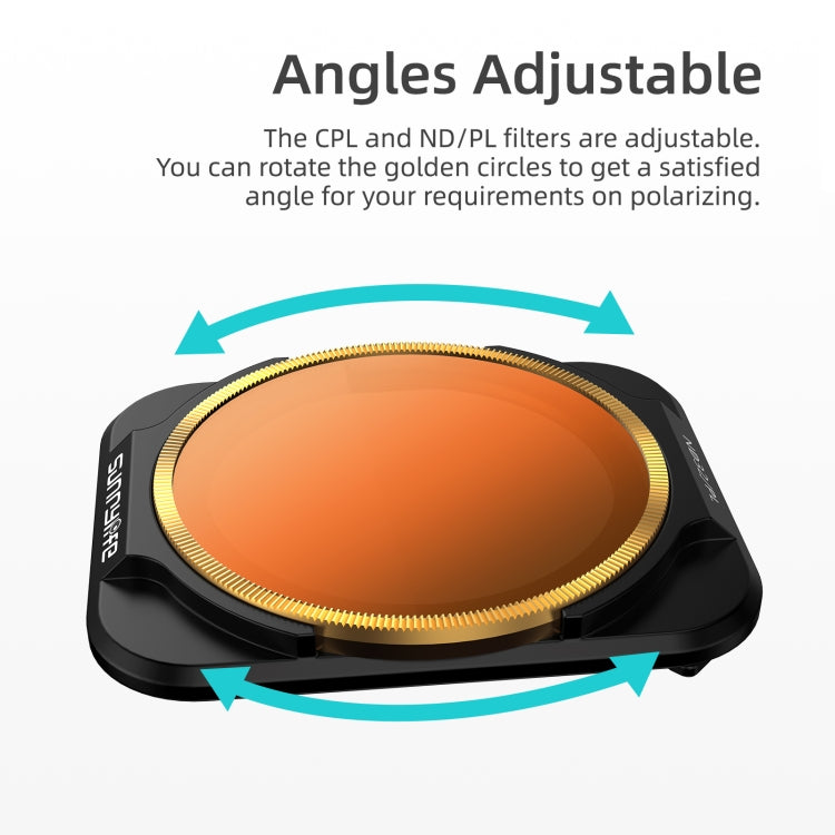 Sunnylife A2S-FI9346 4 in 1 ND8PL++ND16PL+ND32PL+ND64PL Lens Filter for DJI Air 2S - free shipping - PMC TechLife - Order now!