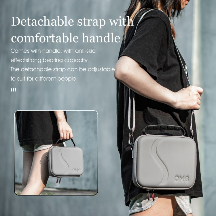 For DJI Osmo Mobile 6 STARTRC Portable Shockproof Waterproof PU Case Bag(Dark Gray) -  by STARTRC | Online Shopping South Africa | PMC TechLife | Buy Now Pay Later Mobicred