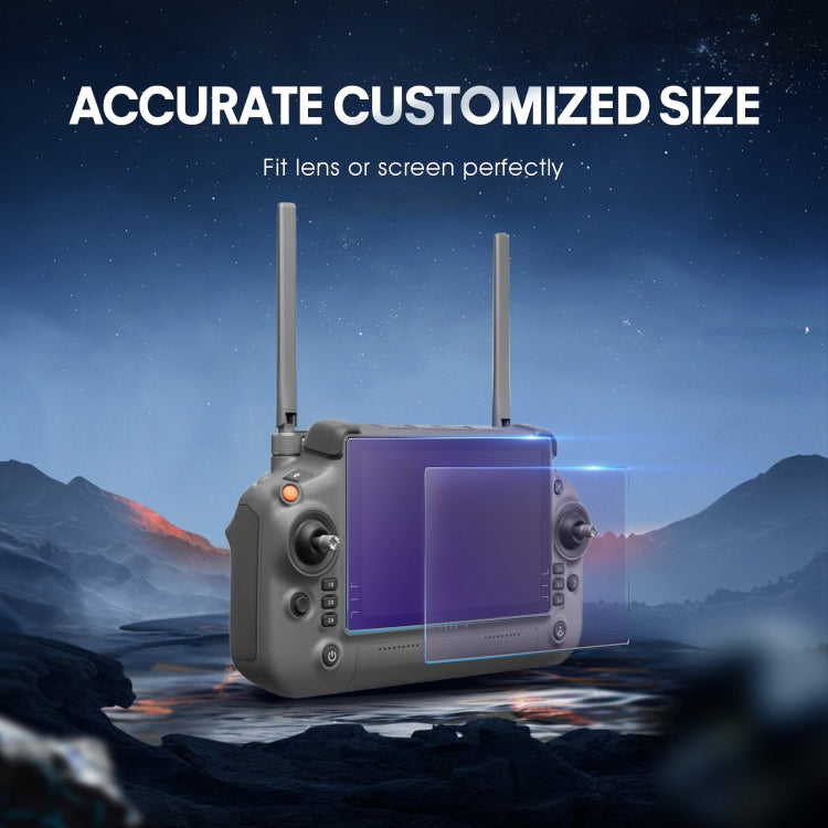 For DJI RC Plus with Screen STARTRC 2pcs Frosted Purple Eye Protection Tempered Glass Film - Others by STARTRC | Online Shopping South Africa | PMC Jewellery