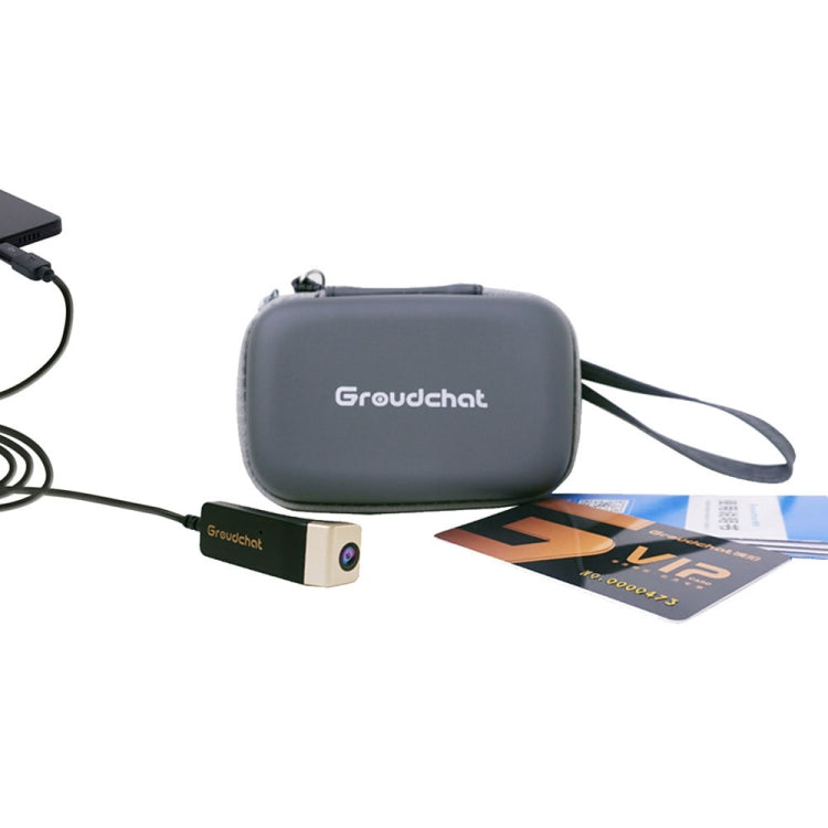 Groudchat JP1DV1 1080P HD Smart Camera Mobile Phone USB Live Camera for Glasses Legs, Built-in Sound-absorbing and Noise-reducing Microphone(Gold) - HD Camera by PMC TechLife | Online Shopping South Africa | PMC TechLife