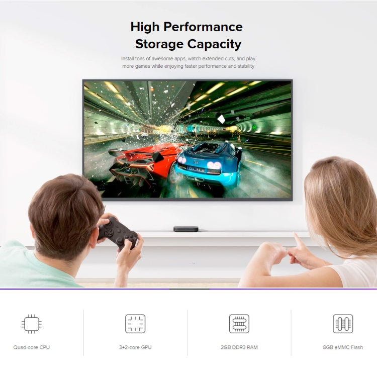 Xiaomi TV Box S 2nd Gen 4K HDR Google TV with Google Assistant Remote Streaming Media Player, Cortex-A55 Quad-core 64bit, 2GB+8GB, Google TV, EU Version(Black) - free shipping - PMC TechLife - Order now!