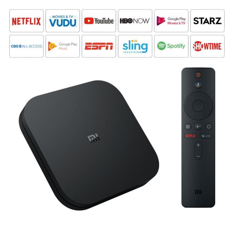 Xiaomi TV Box S 2nd Gen 4K HDR Google TV with Google Assistant Remote Streaming Media Player, Cortex-A55 Quad-core 64bit, 2GB+8GB, Google TV, EU Version(Black) - free shipping - PMC TechLife - Order now!