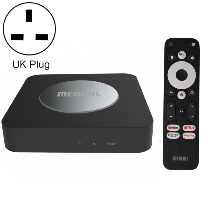 MECOOL KM2 Plus 4K Smart TV BOX Android 11.0 Media Player with Remote Control, Amlogic S905X2 Quad Core, RAM: 2GB, ROM: 16GB, UK Plug - Amlogic S905 by MECOOL | Online Shopping South Africa | PMC Jewellery