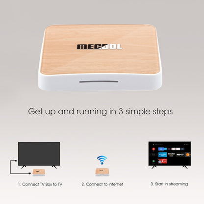 MECOOL KM6 4K Smart TV BOX Android 10.0 Media Player with Remote Control, Amlogic S905X4 Quad Core ARM Cortex A55, RAM: 4GB, ROM: 64GB, Support WiFi, Bluetooth, Ethernet, EU Plug - Amlogic S905 by MECOOL | Online Shopping South Africa | PMC Jewellery