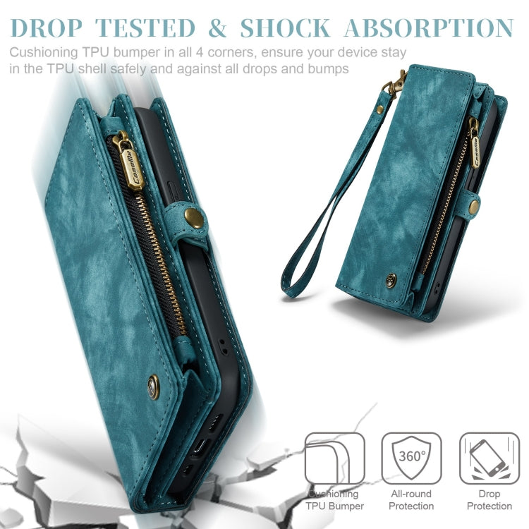 For iPhone 11 CaseMe-008 Detachable Multifunctional Horizontal Flip Leather Case with Card Slot & Holder & Zipper Wallet & Photo Frame (Blue) - iPhone 11 Cases by CaseMe | Online Shopping South Africa | PMC TechLife | Buy Now Pay Later Mobicred