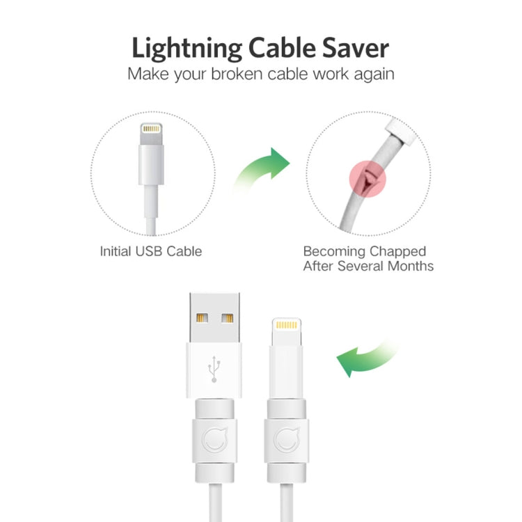 UGREEN LP127 6 PCS Anti-break Data Cable Protector for All Apple Original Data Cable - Cable Organizer by UGREEN | Online Shopping South Africa | PMC TechLife | Buy Now Pay Later Mobicred
