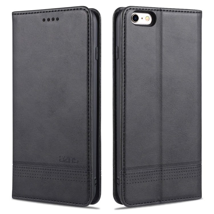 AZNS Magnetic Calf Texture Horizontal Flip Leather Case with Card Slots & Holder & Wallet For iPhone 8 / 7(Black) - More iPhone Cases by AZNS | Online Shopping South Africa | PMC TechLife | Buy Now Pay Later Mobicred