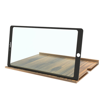 12 Inch Log HD Mobile Phone Screen Amplifier(Coffee Wood Grain) - Screen Magnifier by PMC Jewellery | Online Shopping South Africa | PMC Jewellery