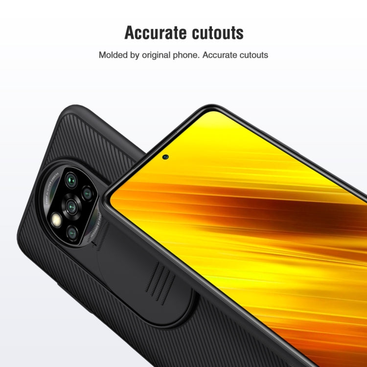 For Xiaomi Poco X3 NFC NILLKIN Black Mirror Series PC Camshield Full Coverage Dust-proof Scratch Resistant Case(Black) - Xiaomi Cases by NILLKIN | Online Shopping South Africa | PMC Jewellery