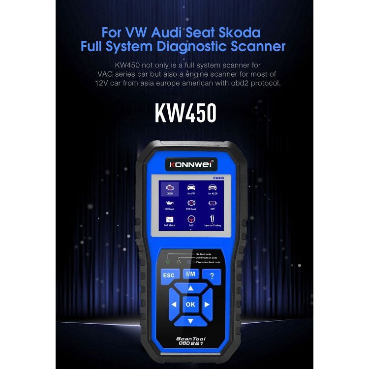 KONNWEI KW450 Car 2.8 inch TFT Color Screen Battery Tester Support 2 Languages / System  XP WIN7 WIN8 WIN10 - free shipping - PMC TechLife - Order now!