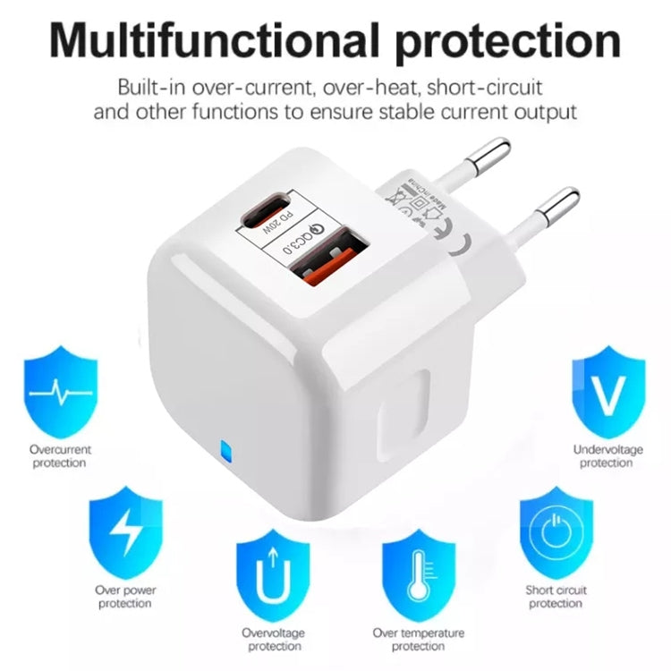 YSY-6087 20W PD + QC 3.0 Dual Ports Travel Charger Power Adapter, UK Plug - free shipping - PMC TechLife - Order now!