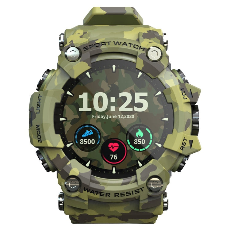 Lokmat ATTACK 1.28 inch TFT LCD Screen Smart Watch, Support Sleep Monitor / Heart Rate Monitor / Blood Pressure Monitor(Camouflage Green) - free shipping - PMC TechLife - Order now!