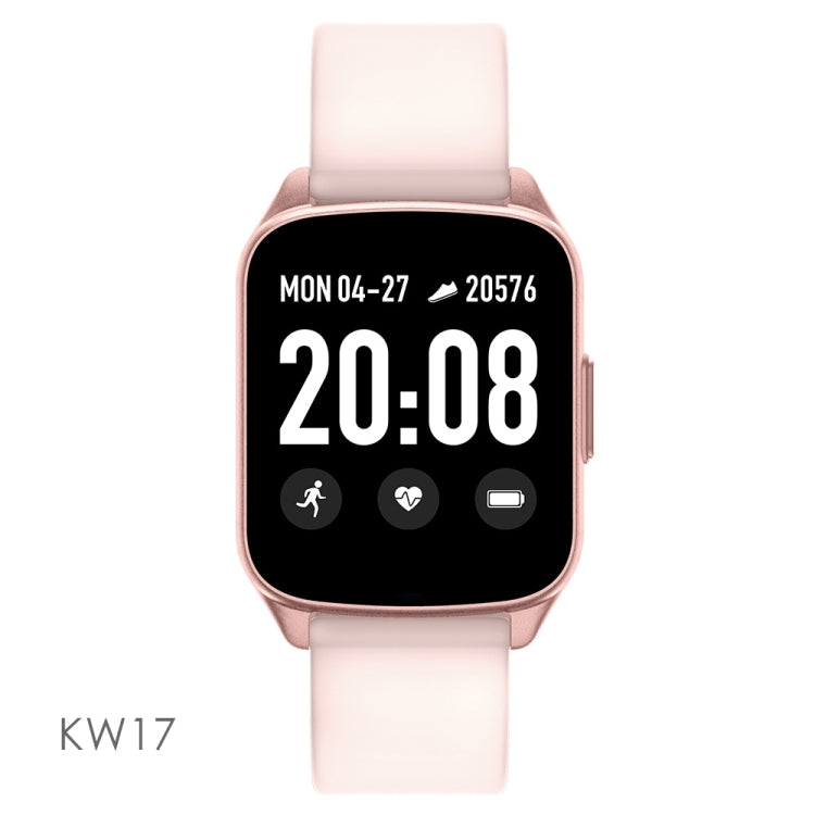 Lokmat KW17 1.3 inch TFT Screen IP68 Waterproof Smart Watch, Support Sleep Monitor / Heart Rate Monitor / Blood Pressure Monitor(Pink) - free shipping - PMC TechLife - Order now!