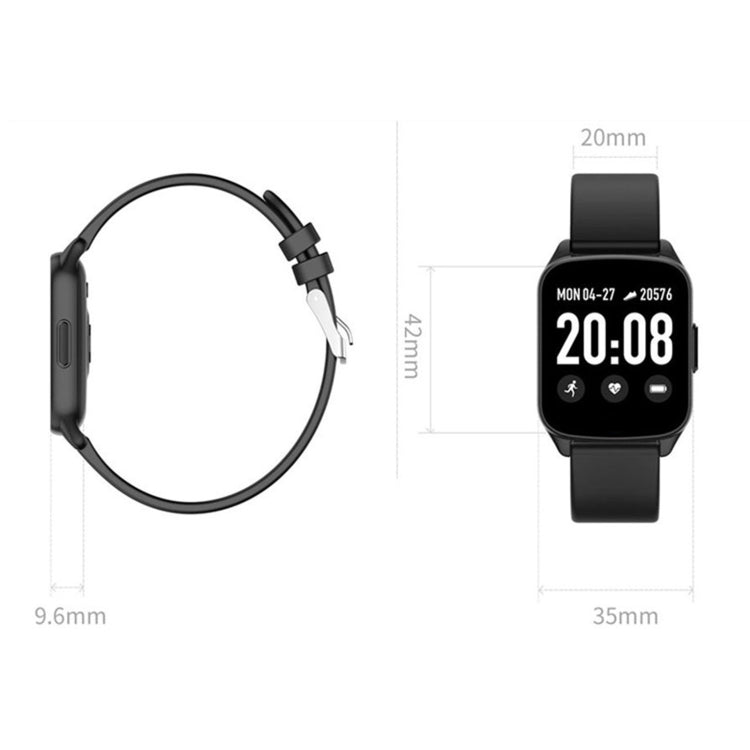 Lokmat KW17 1.3 inch TFT Screen IP68 Waterproof Smart Watch, Support Sleep Monitor / Heart Rate Monitor / Blood Pressure Monitor(Grey) - free shipping - PMC TechLife - Order now!