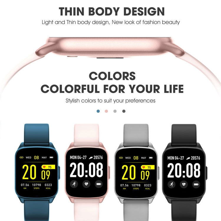 Lokmat KW17 1.3 inch TFT Screen IP68 Waterproof Smart Watch, Support Sleep Monitor / Heart Rate Monitor / Blood Pressure Monitor(Pink) - free shipping - PMC TechLife - Order now!