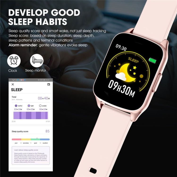Lokmat KW17 1.3 inch TFT Screen IP68 Waterproof Smart Watch, Support Sleep Monitor / Heart Rate Monitor / Blood Pressure Monitor(Pink) - free shipping - PMC TechLife - Order now!