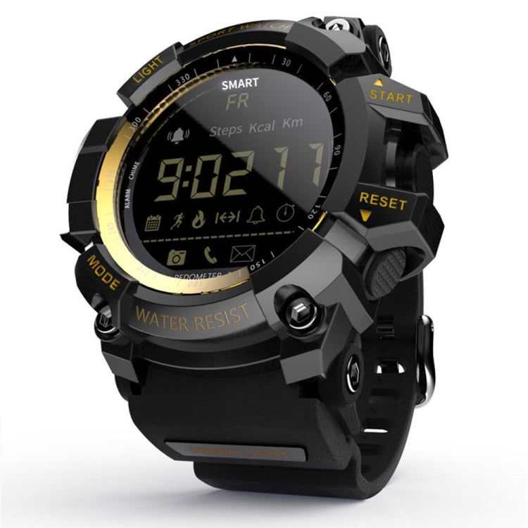 Lokmat MK16 LCD Screen 50m Waterproof Smart Watch, Support Information Reminder / Remote Camera / Walking Motion Monitor(Gold) - Smart Watches by Lokmat | Online Shopping South Africa | PMC TechLife | Buy Now Pay Later Mobicred
