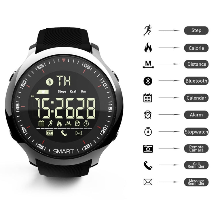 Lokmat MK18 1.1 inch Circle Screen IP68 Waterproof Smart Watch, Support Information Reminder / Remote Camera / Walking Motion Monitor(Orange) - free shipping - PMC TechLife - Order now!