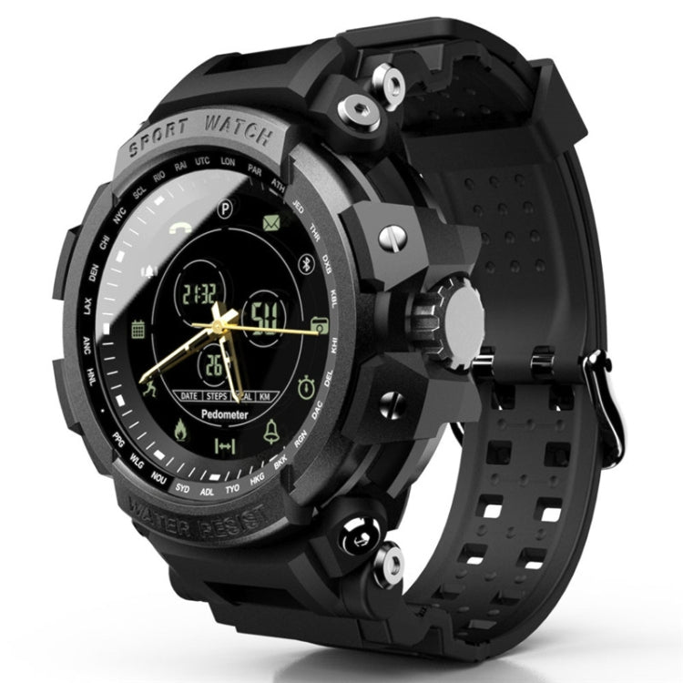 Lokmat MK28 1.4 inch FSTN Screen IP68 Waterproof Smart Watch, Support Information Reminder / Remote Camera / Sport Record(Black) - free shipping - PMC TechLife - Order now!