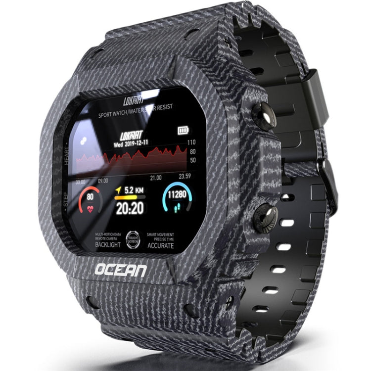 Lokmat OCEAN 1.14 inch TFT Touch Screen IP68 Waterproof Smart Watch, Support Information Reminder / Sleep Monitor / Sport Record(Denim Blue) - free shipping - PMC TechLife - Order now!