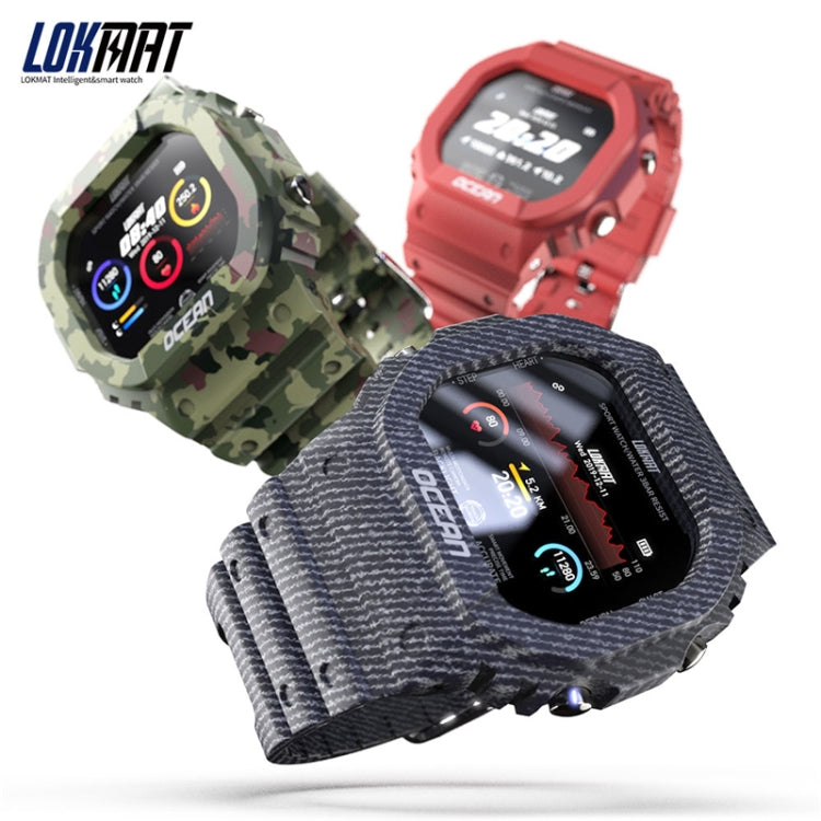 Lokmat OCEAN 1.14 inch TFT Touch Screen IP68 Waterproof Smart Watch, Support Information Reminder / Sleep Monitor / Sport Record(Wine Red) - free shipping - PMC TechLife - Order now!