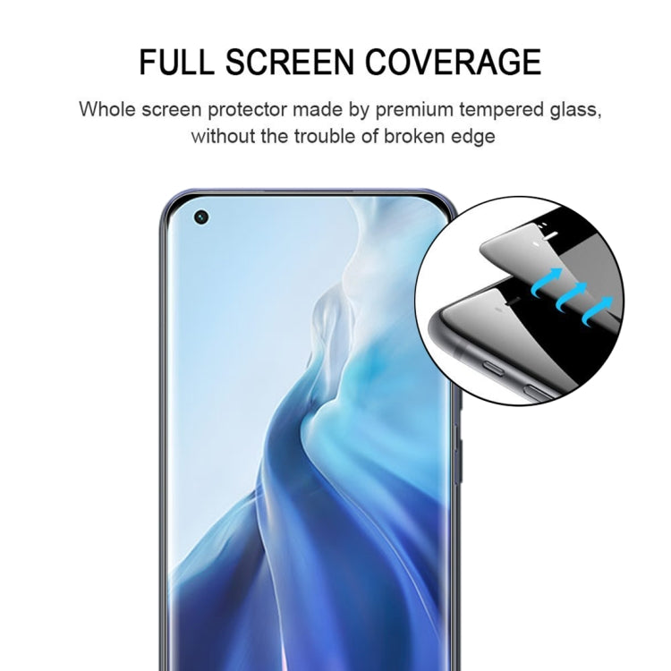 For Xiaomi Mi 11 / 11 Ultra (Edge Glue) 9H HD 3D Curved Edge Tempered Glass Film(Black) - free shipping - PMC TechLife - Order now!