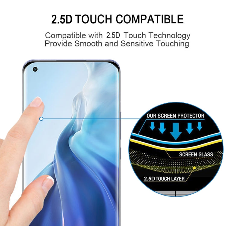 For Xiaomi Mi 11 / 11 Ultra (Edge Glue) 9H HD 3D Curved Edge Tempered Glass Film(Black) - free shipping - PMC TechLife - Order now!