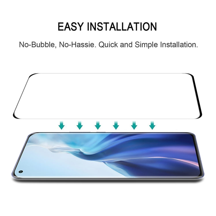 For Xiaomi Mi 11 / 11 Ultra (Edge Glue) 9H HD 3D Curved Edge Tempered Glass Film(Black) - free shipping - PMC TechLife - Order now!