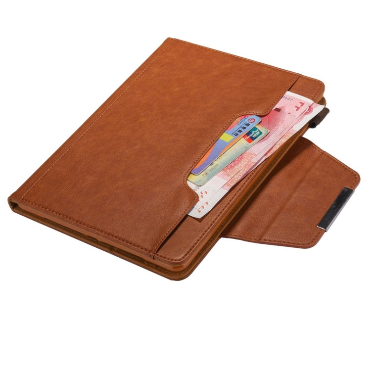 For iPad 10.2 2021 / 2020 / 2019 Business Style Horizontal Flip Leather Case with Holder & Card Slot & Photo Frame & Wallet(Brown) - iPad 10.2 Cases by PMC TechLife | Online Shopping South Africa | PMC TechLife