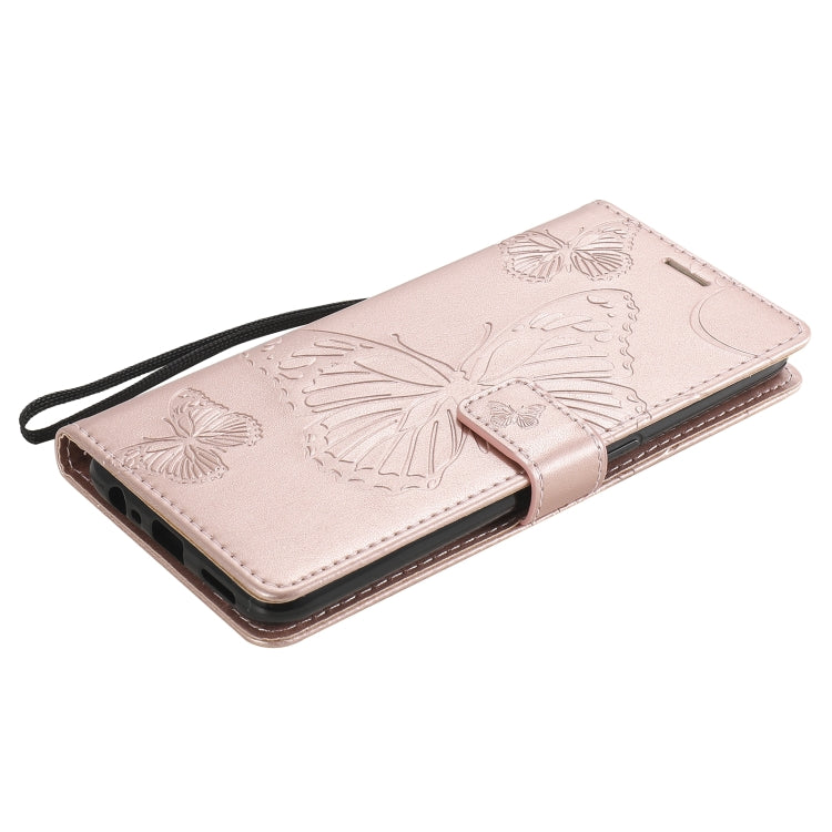 For OPPO A53 (2020) / A53s / A33 (2020) / A32 3D Butterflies Embossing Pattern Horizontal Flip Leather Case with Holder & Card Slot & Wallet(Rose Gold) - free shipping - PMC TechLife - Order now!