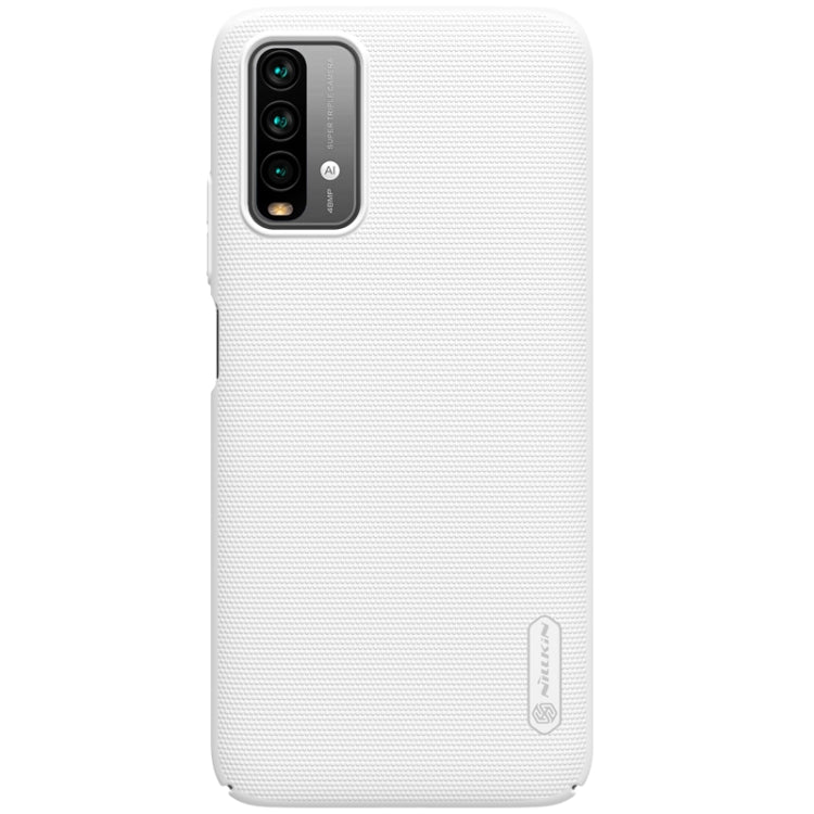For Xiaomi Redmi Note 9 4G (CN Version) NILLKIN Frosted Concave-convex Texture PC Protective Case(White) - Xiaomi Cases by NILLKIN | Online Shopping South Africa | PMC Jewellery