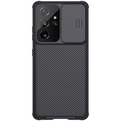 For Samsung Galaxy S21 Ultra 5G NILLKIN Black Mirror Pro Series Camshield Full Coverage Dust-proof Scratch Resistant Phone Case(Black) - Galaxy Phone Cases by NILLKIN | Online Shopping South Africa | PMC Jewellery