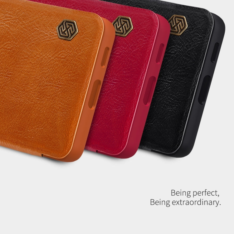 For Samsung Galaxy S21 Ultra 5G NILLKIN QIN Series Crazy Horse Texture Horizontal Flip Leather Case with Card Slot(Black) - free shipping - PMC TechLife - Order now!