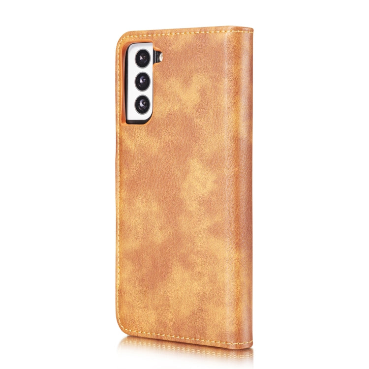 For Samsung Galaxy S21 5G DG.MING Crazy Horse Texture Flip Detachable Magnetic Leather Case with Holder & Card Slots & Wallet(Brown) - Galaxy S21 5G Cases by DG.MING | Online Shopping South Africa | PMC Jewellery | Buy Now Pay Later Mobicred