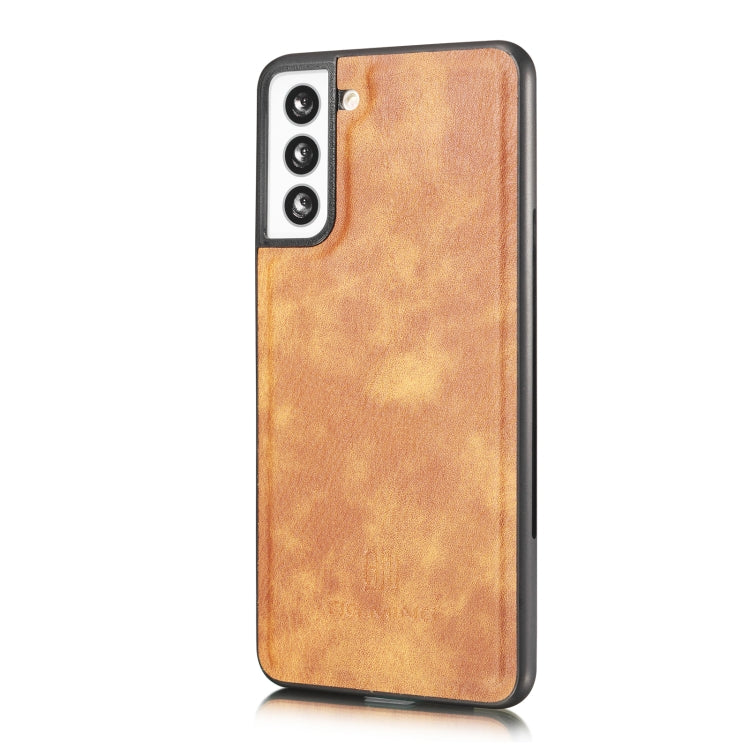 For Samsung Galaxy S21 5G DG.MING Crazy Horse Texture Flip Detachable Magnetic Leather Case with Holder & Card Slots & Wallet(Brown) - free shipping - PMC TechLife - Order now!