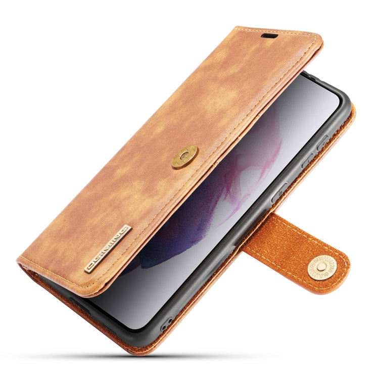 For Samsung Galaxy S21 5G DG.MING Crazy Horse Texture Flip Detachable Magnetic Leather Case with Holder & Card Slots & Wallet(Brown) - free shipping - PMC TechLife - Order now!