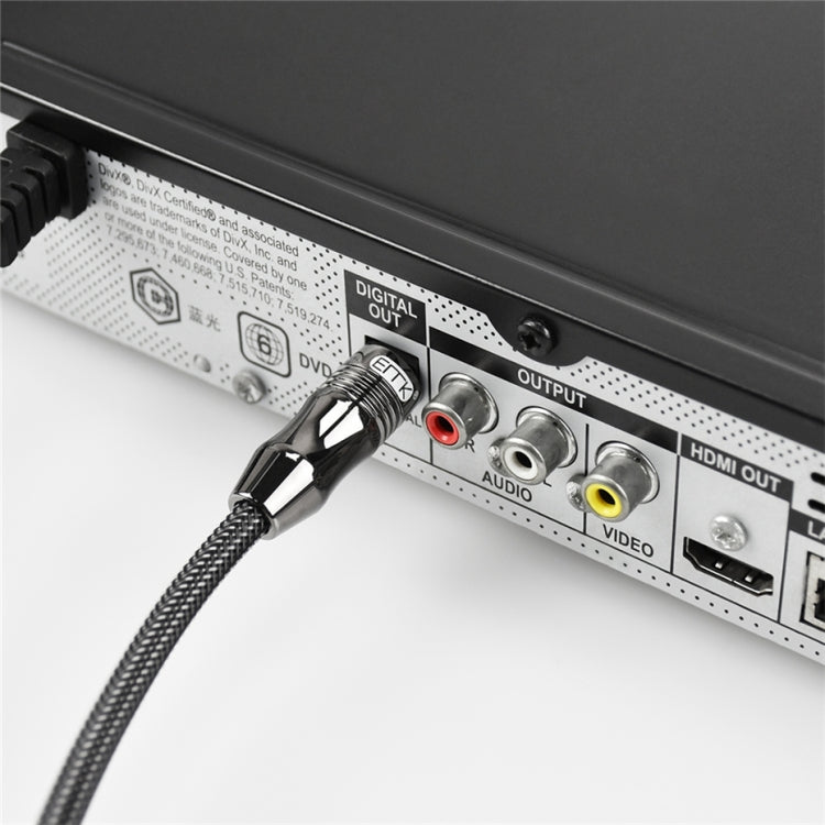 EMK OD6.0mm 3.5mm Digital Sound Toslink to Mini Toslink Digital Optical Audio Cable, Length:2m - Audio Optical Cables by EMK | Online Shopping South Africa | PMC TechLife | Buy Now Pay Later Mobicred