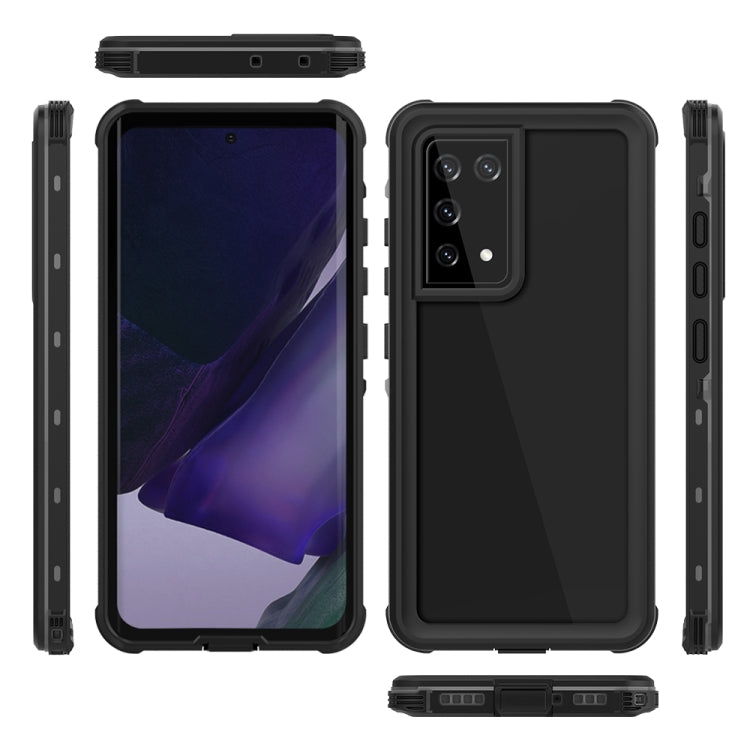 For Samsung Galaxy S21 Ultra 5G RedPepper Transparent Dot Shockproof Waterproof PC + TPU Protective Case(Black) - free shipping - PMC TechLife - Order now!