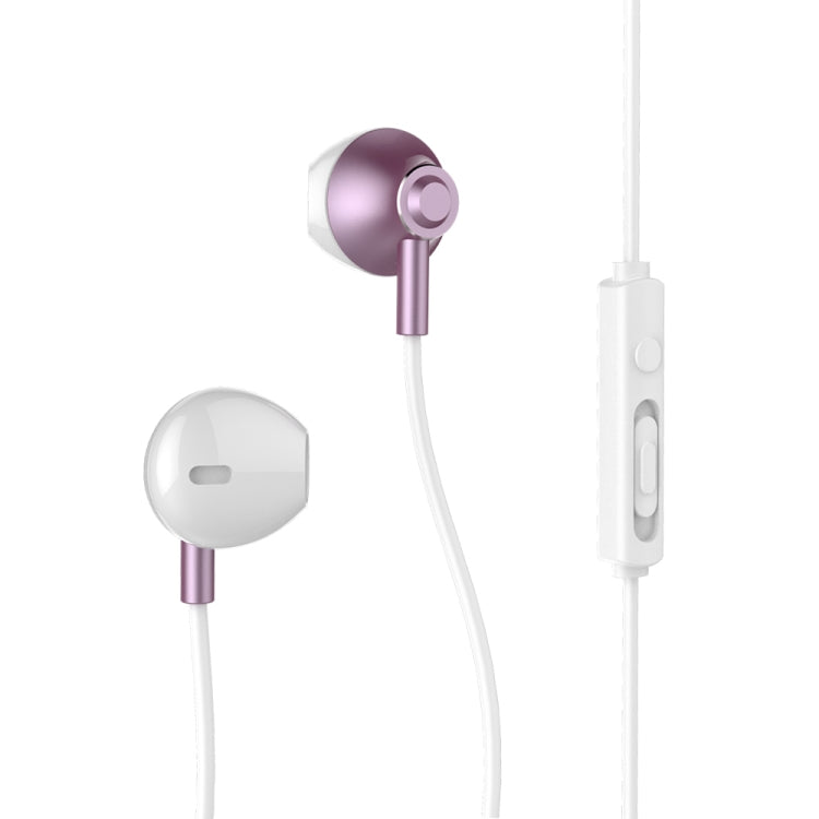 REMAX RM-711 Music Wired Earphone with MIC & Support Hands-free(Rose Gold) - Normal Style Earphone by REMAX | Online Shopping South Africa | PMC Jewellery