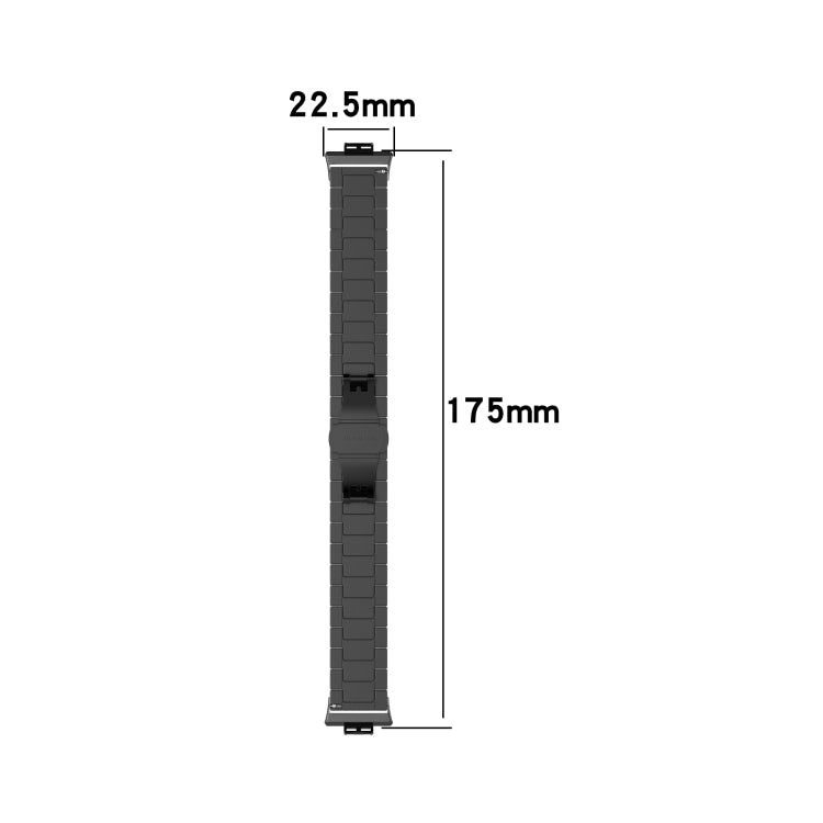 For Huawei Watch Fit Stainless Steel Watch Band(Black) - Watch Bands by PMC TechLife | Online Shopping South Africa | PMC TechLife | Buy Now Pay Later Mobicred
