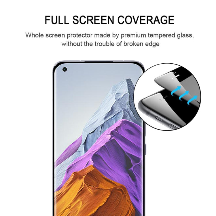 For Xiaomi Mi 11 Pro 25 PCS Full Glue 9H HD 3D Curved Edge Tempered Glass Film(Black) -  by PMC TechLife | Online Shopping South Africa | PMC TechLife