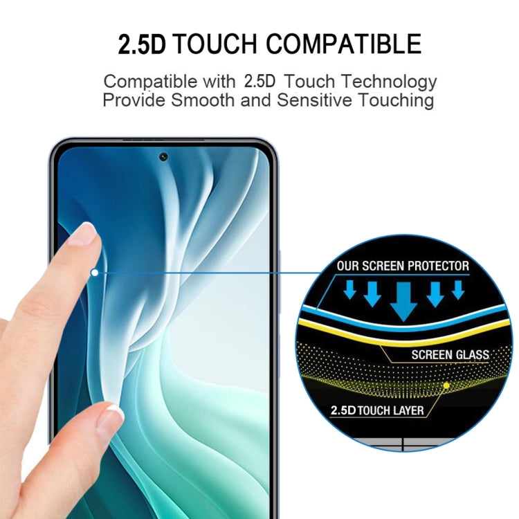For Xiaomi Mi 11i Edge Glue 25 PCS 9H HD 3D Curved Edge Tempered Glass Film(Black) -  by PMC TechLife | Online Shopping South Africa | PMC TechLife
